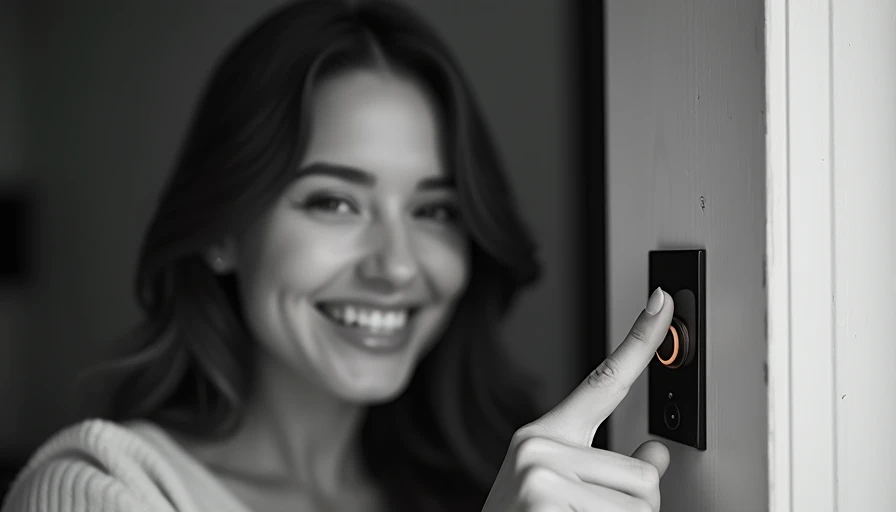 Visual context for waterproof wireless doorbell
