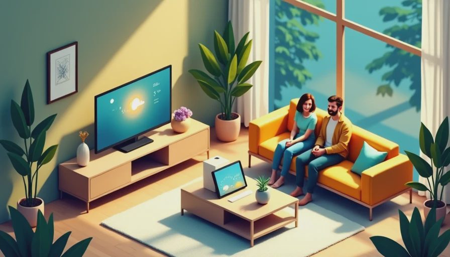 Visual context for home automation hub